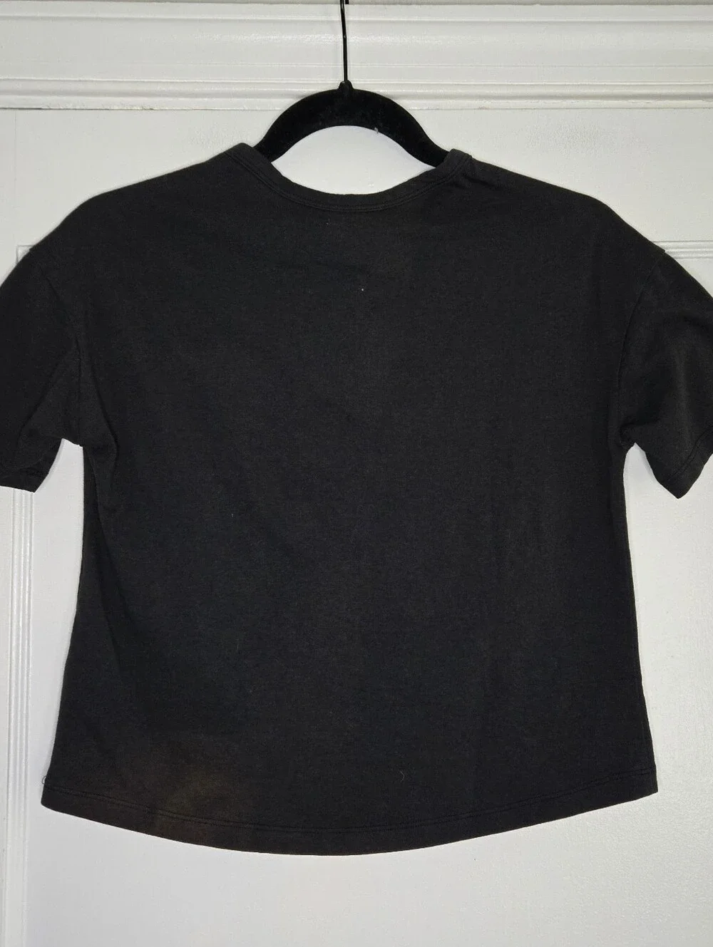 Justice Black Short Sleeve T-Shirt with Charms and Sequence Girls Medium (10)